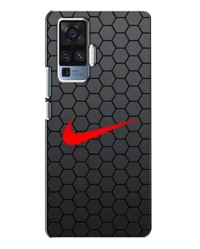 Чехол для Vivo X50 Pro с картинкой «Nike — карбоновая сетка»