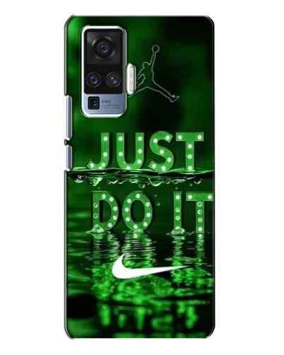Чехол для Vivo X50 Pro с картинкой «Зеленый неоновый Nike»