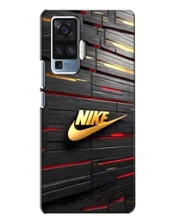 Чехол для Vivo X50 Pro с картинкой «Золотой Nike на металле» Чехол для Vivo X50 Pro с картинкой «Золотой Nike на металле»