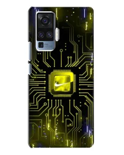 Чехол для Vivo X50 Pro с картинкой «Nike — золотая искра»
