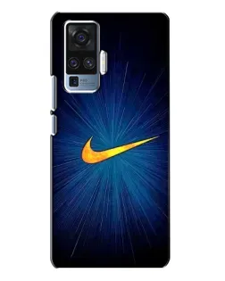 Чехол для Vivo X50 Pro с картинкой «Синий пульс Nike» Чехол для Vivo X50 Pro с картинкой «Синий пульс Nike»