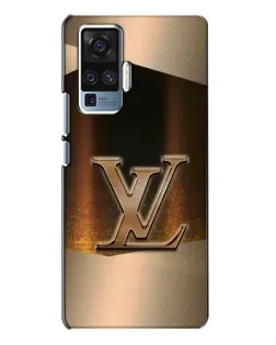 Чехол для Vivo X50 Pro с картинкой «LV — золотое сияние»