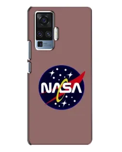 Чехол для Vivo X50 Pro с картинкой «NASA — ретро космос» Чехол для Vivo X50 Pro с картинкой «NASA — ретро космос»
