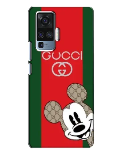 Чехол для Vivo X50 Pro с картинкой «Gucci — полосы и Микки»