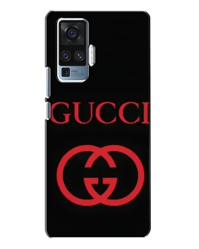 Чехол для Vivo X50 Pro с картинкой «Gucci — красный логотип»
