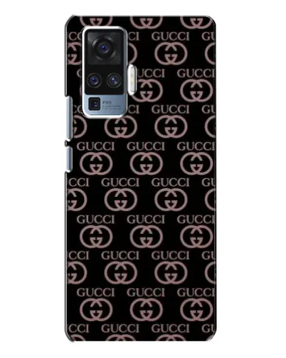Чехол для Vivo X50 Pro с картинкой «Классическая монограмма Gucci»