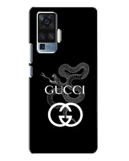 Чехол для Vivo X50 Pro с картинкой «Gucci — серебряная змея» Чехол для Vivo X50 Pro с картинкой «Gucci — серебряная змея»