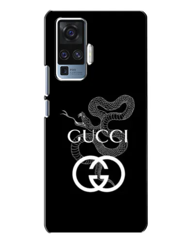 Чехол для Vivo X50 Pro с картинкой «Gucci — серебряная змея»