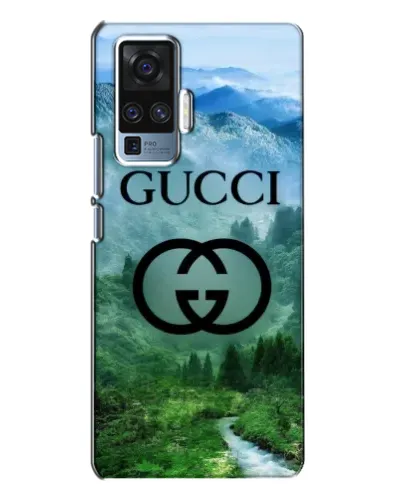 Чехол для Vivo X50 Pro с картинкой «Gucci — горный пейзаж»