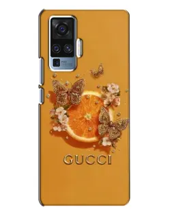 Чехол для Vivo X50 Pro с картинкой «Gucci — золотые бабочки» Чехол для Vivo X50 Pro с картинкой «Gucci — золотые бабочки»