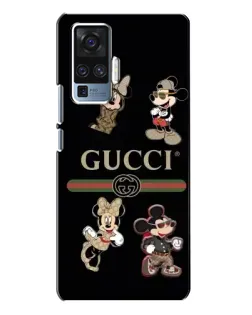 Чехол для Vivo X50 Pro с картинкой «Gucci — герои Disney и монограмма» Чехол для Vivo X50 Pro с картинкой «Gucci — герои Disney и монограмма»