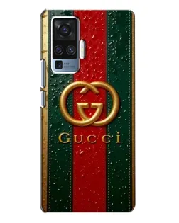 Чехол для Vivo X50 Pro с картинкой «Gucci — фирменная полоса и золото» Чехол для Vivo X50 Pro с картинкой «Gucci — фирменная полоса и золото»