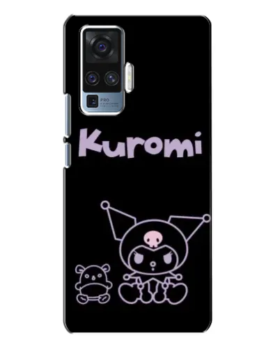 Чехол для Vivo X50 Pro с картинкой «Kuromi — черный минимализм» Чехол для Vivo X50 Pro с картинкой «Kuromi — черный минимализм»