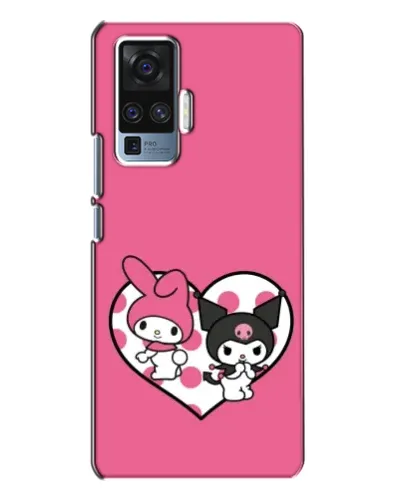 Чехол для Vivo X50 Pro с картинкой «Kuromi и My Melody» Чехол для Vivo X50 Pro с картинкой «Kuromi и My Melody»