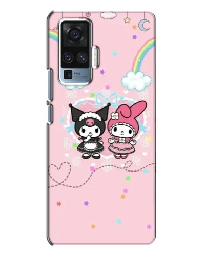 Чехол для Vivo X50 Pro с картинкой «My Melody и Kuromi» Чехол для Vivo X50 Pro с картинкой «My Melody и Kuromi»