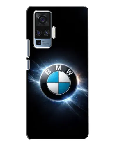 Чехол для Vivo X50 Pro с картинкой «BMW — неоновое сияние»