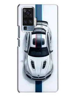 Чехол для Vivo X50 Pro с картинкой «Вид сверху — BMW M»