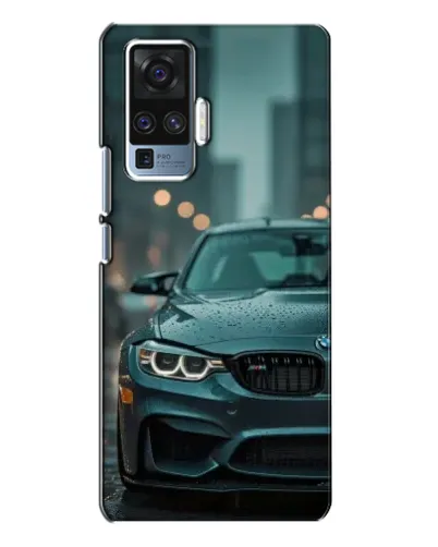 Чехол для Vivo X50 Pro с картинкой «BMW в огнях города»