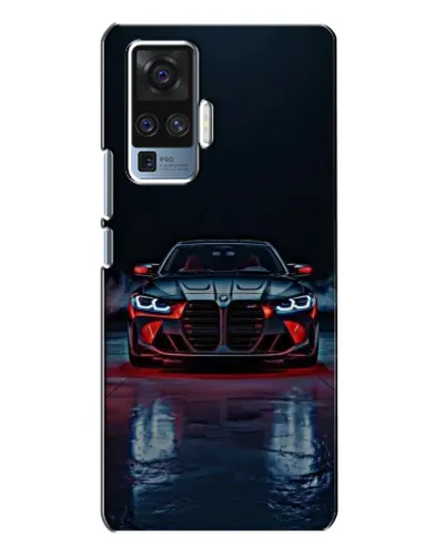 Чехол для Vivo X50 Pro с картинкой «BMW на мокрой дороге»