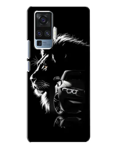 Чехол для Vivo X50 Pro с картинкой «BMW и лев»