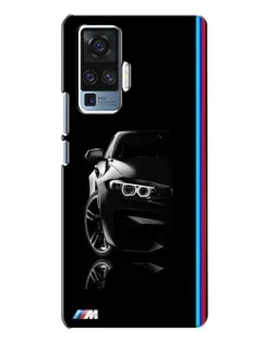 Чехол для Vivo X50 Pro с картинкой «Силуэт BMW в темноте»