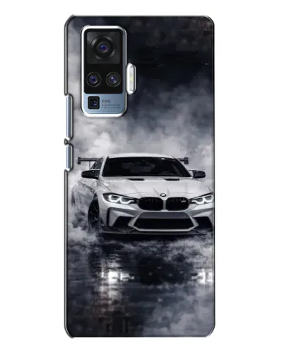 Чехол для Vivo X50 Pro с картинкой «BMW сквозь туман»