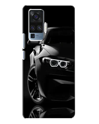 Чехол для Vivo X50 Pro с картинкой «Черная BMW — профиль» Чехол для Vivo X50 Pro с картинкой «Черная BMW — профиль»