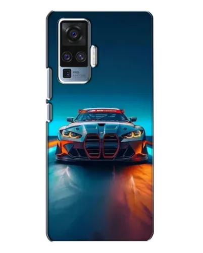 Чехол для Vivo X50 Pro с картинкой «BMW — огни неона» Чехол для Vivo X50 Pro с картинкой «BMW — огни неона»