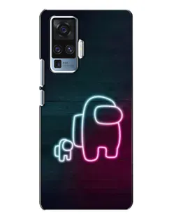 Чехол для Vivo X50 Pro с картинкой «Among Us неон-арт» Чехол для Vivo X50 Pro с картинкой «Among Us неон-арт»
