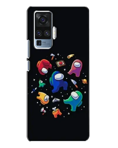 Чехол для Vivo X50 Pro с картинкой «Among Us космос»