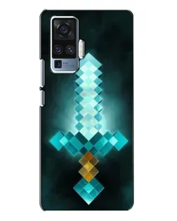 Чехол для Vivo X50 Pro с картинкой «Алмазный меч неон» Чехол для Vivo X50 Pro с картинкой «Алмазный меч неон»