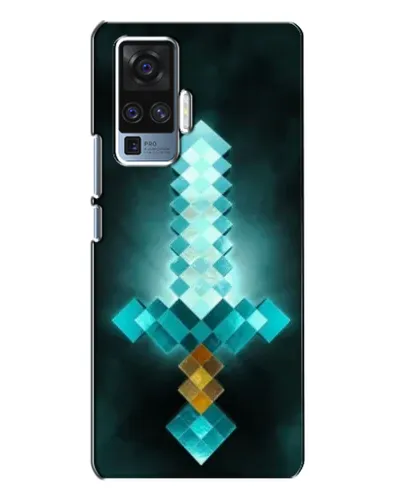Чехол для Vivo X50 Pro с картинкой «Алмазный меч неон»