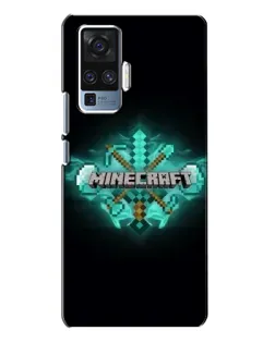 Чехол для Vivo X50 Pro с картинкой «Minecraft Diamond лого» Чехол для Vivo X50 Pro с картинкой «Minecraft Diamond лого»