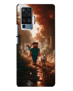 Чехол для Vivo X50 Pro с картинкой «Стив в лесу» Чехол для Vivo X50 Pro с картинкой «Стив в лесу»