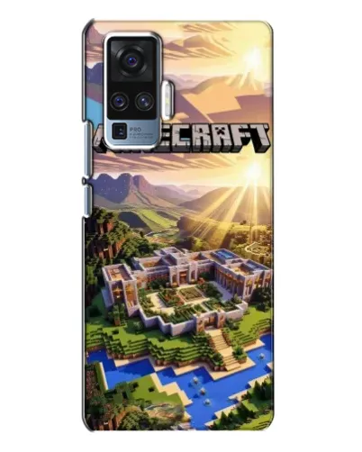 Чехол для Vivo X50 Pro с картинкой «Minecraft панорама»