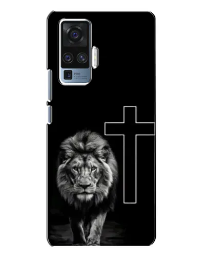 Чехол для Vivo X50 Pro с картинкой «Лев и Крест»