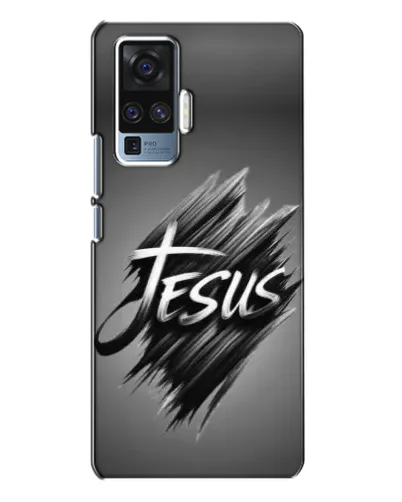 Чехол для Vivo X50 Pro с картинкой «Надпись Jesus Graffiti»
