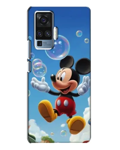 Чехол для Vivo X50 Pro с картинкой «Mickey и мыльные пузыри»