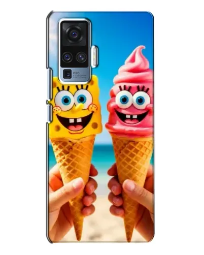 Чехол для Vivo X50 Pro с картинкой «Спанч Боб мороженое» Чехол для Vivo X50 Pro с картинкой «Спанч Боб мороженое»