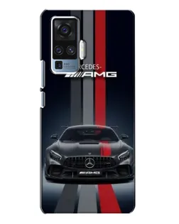 Чехол для Vivo X50 Pro с картинкой «Mercedes — белый карбон» Чехол для Vivo X50 Pro с картинкой «Mercedes — белый карбон»