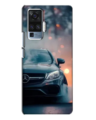 Чехол для Vivo X50 Pro с картинкой «Mercedes — ночной город» Чехол для Vivo X50 Pro с картинкой «Mercedes — ночной город»
