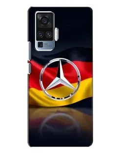 Чехол для Vivo X50 Pro с картинкой «Mercedes — флаг Германии»