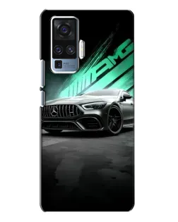 Чехол для Vivo X50 Pro с картинкой «Темный Mercedes AMG»