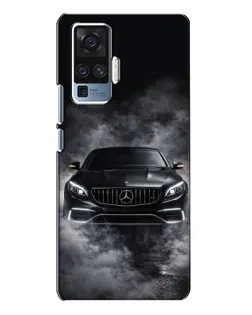 Чехол для Vivo X50 Pro с картинкой «Mercedes в дыму»