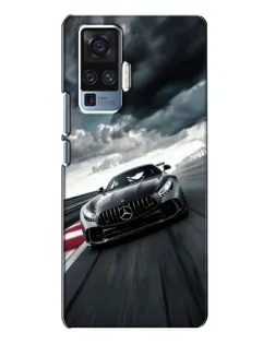 Чехол для Vivo X50 Pro с картинкой «Гоночный Mercedes AMG»