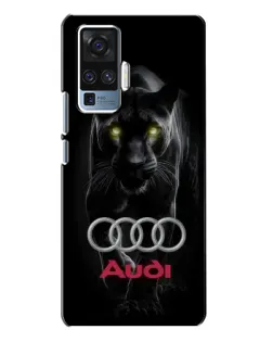 Чехол для Vivo X50 Pro с картинкой «Пантера и Audi» Чехол для Vivo X50 Pro с картинкой «Пантера и Audi»