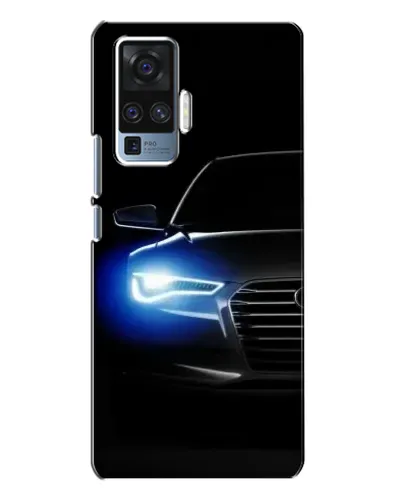 Чехол для Vivo X50 Pro с картинкой «Неоновый взгляд Audi»