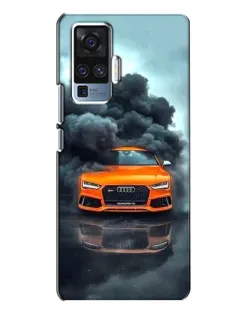 Чехол для Vivo X50 Pro с картинкой «Audi в облаках дыма» Чехол для Vivo X50 Pro с картинкой «Audi в облаках дыма»