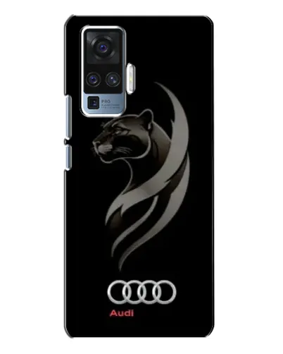 Чехол для Vivo X50 Pro с картинкой «Графика — пантера и Audi»