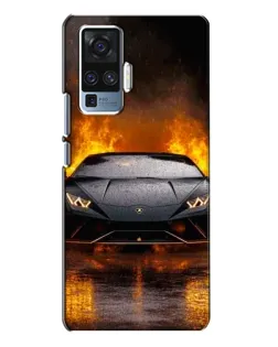 Чехол для Vivo X50 Pro с картинкой «Lamborghini в огне» Чехол для Vivo X50 Pro с картинкой «Lamborghini в огне»